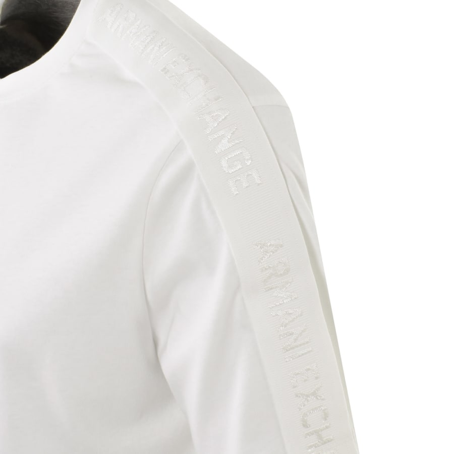 Image number 3 for Armani Exchange Crew Neck Logo T Shirt White