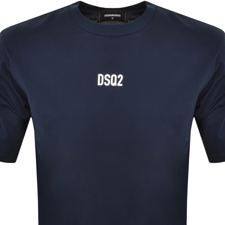 Image number 2 for DSQUARED2 Logo T Shirt Navy