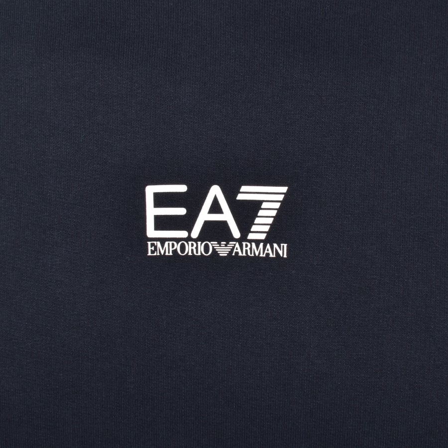 Image number 3 for EA7 Emporio Armani Logo Hoodie Navy