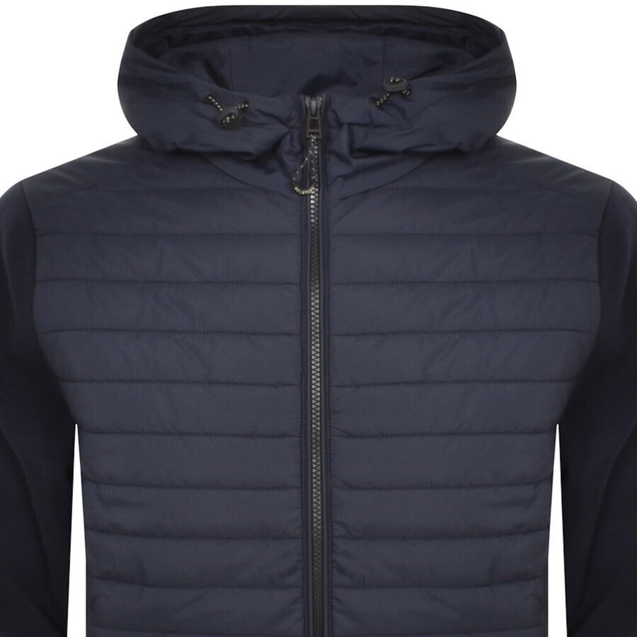Belstaff Vert Full Zip Mix Media Jacket Navy Mainline Menswear