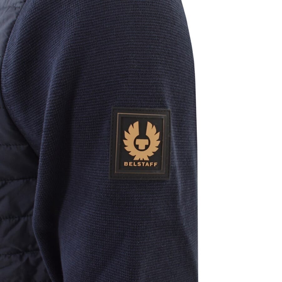 Belstaff Vert Full Zip Hooded Cardigan NavyBelstaff Vert Full Zip Hooded Cardigan Navy Male Large