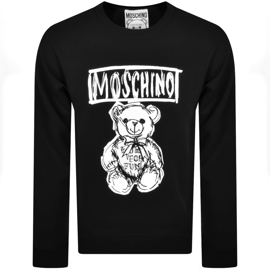 Moschino Black Cotton Sweatshirt