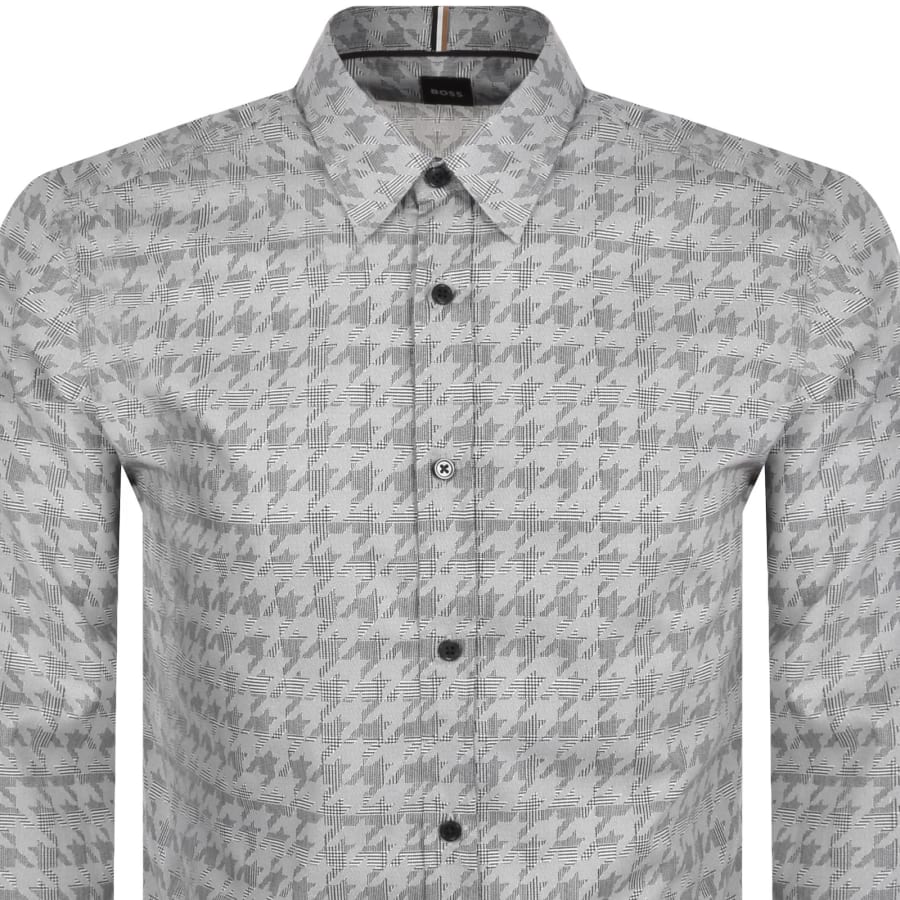 Image number 2 for BOSS Liam Kent Long Sleeve Shirt Grey