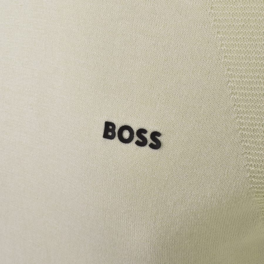 Image number 3 for BOSS Momentum Lite Knit T Shirt Beige