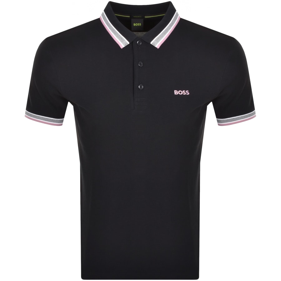 BOSS Paddy Polo T Shirt Navy Mainline Menswear Denmark