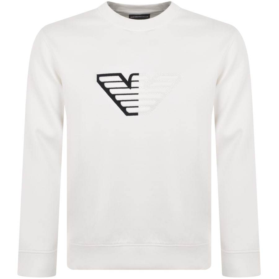 Emporio armani crew neck logo sweatshirt deals