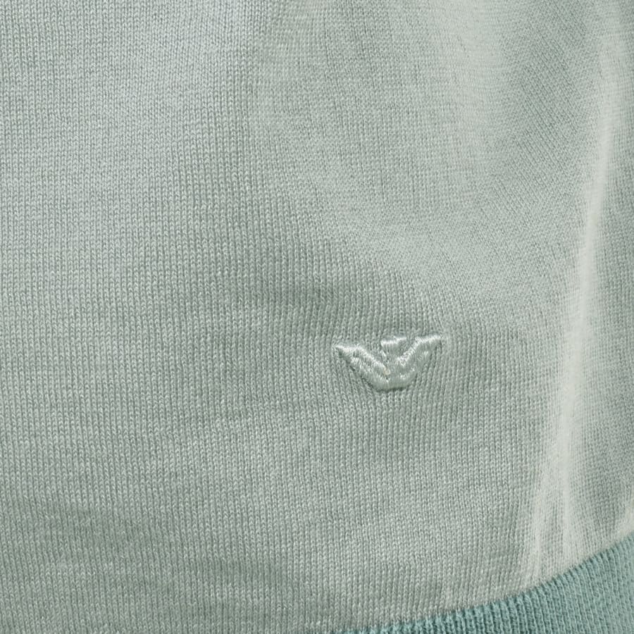 Image number 3 for Emporio Armani Knitted Pullover T Shirt Blue