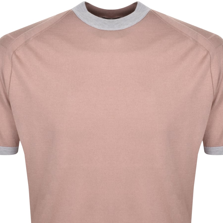 Image number 2 for Emporio Armani Knitted Pullover T Shirt Red