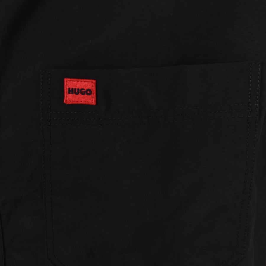 Image number 3 for HUGO Short Sleeved Eratino Shirt Black