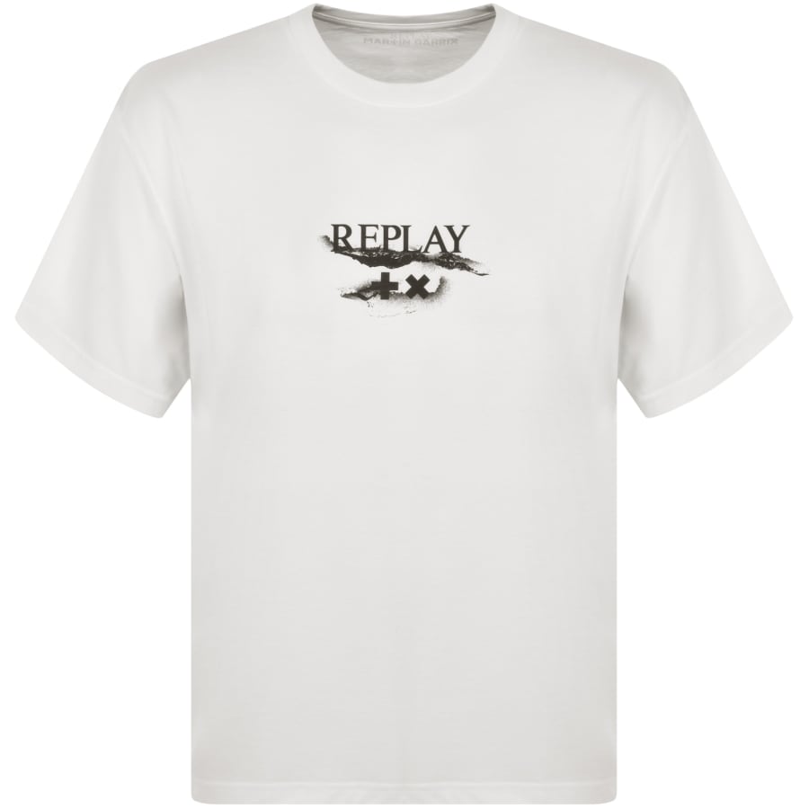 Replay X Martin Garrix Logo T Shirt White Mainline Menswear Australia