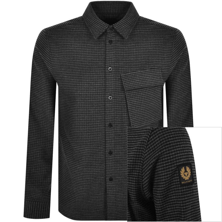 Belstaff Scale Long Sleeved Shirt Black Mainline Menswear
