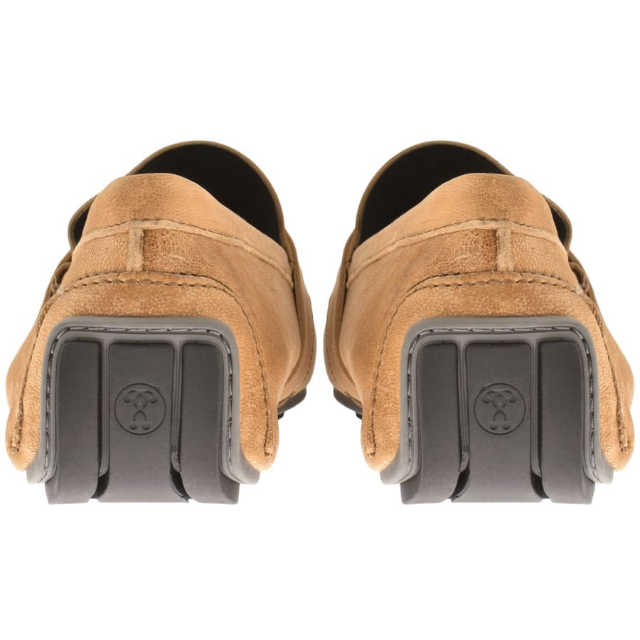 Image number 2 for Moschino Leather Driver Shoes Brown