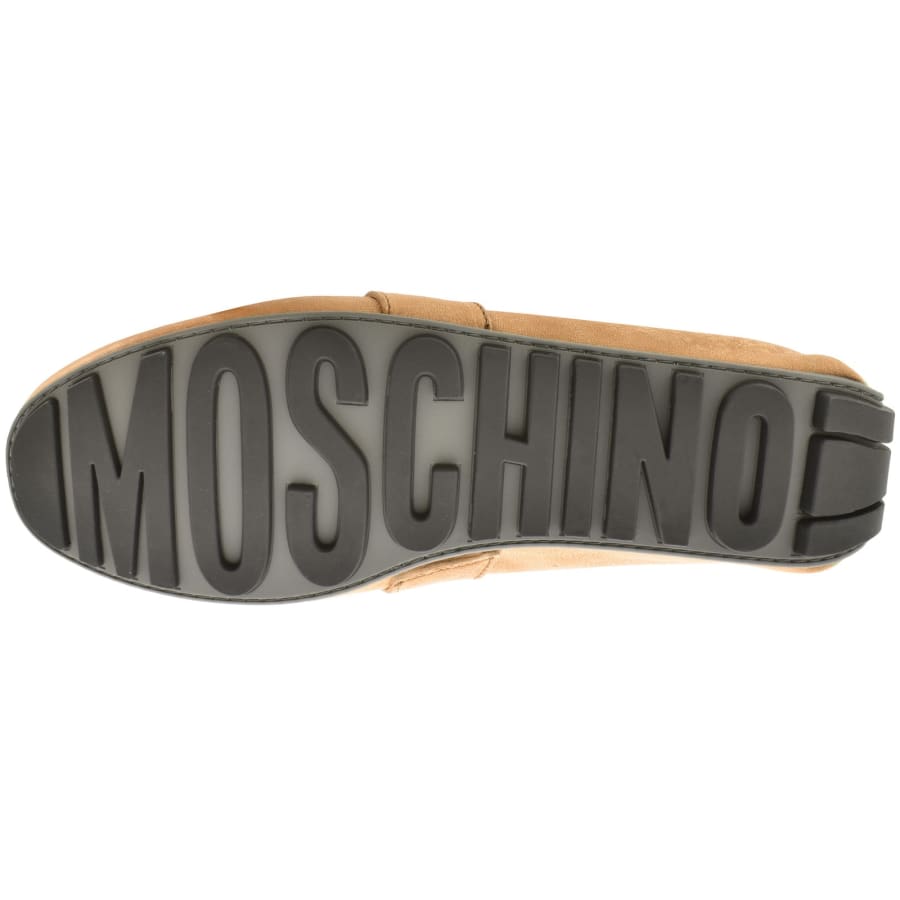 Image number 5 for Moschino Leather Driver Shoes Brown