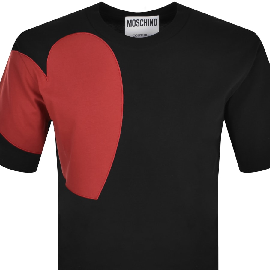 Image number 2 for Moschino Short Sleeve Logo T Shirt Black