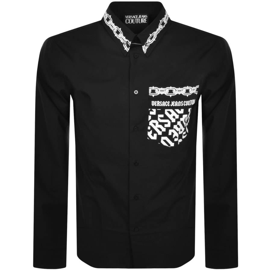 Versace Jeans Couture Long Sleeve Shirt Black | Mainline Menswear 