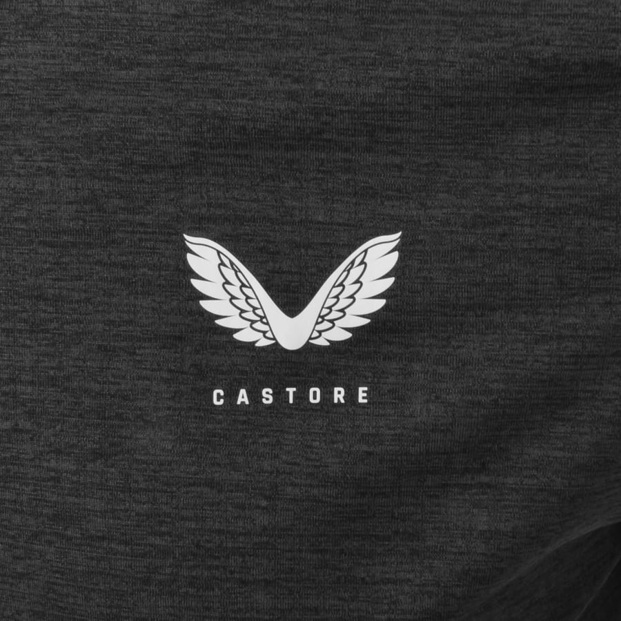 Image number 3 for Castore Quarter Zip Marl Sweatshirt Grey