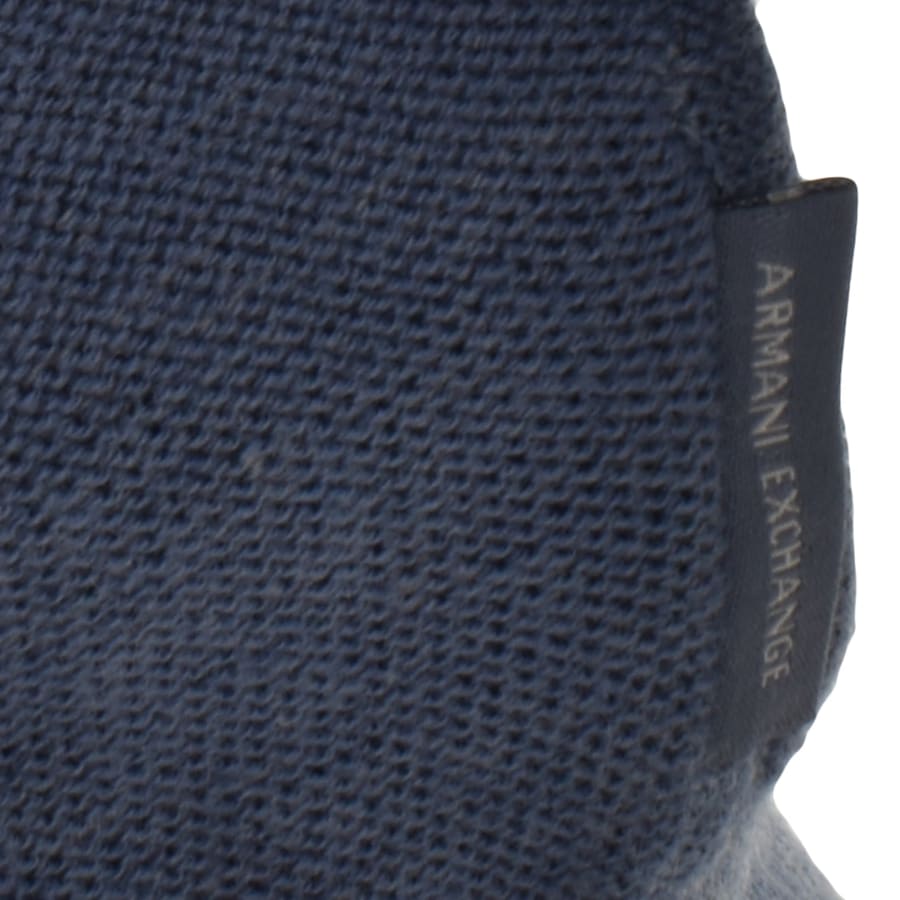 Image number 3 for Armani Exchange Pullover Knit Jumper Blue