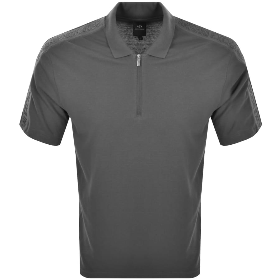 Armani exchange logo placket polo hot sale