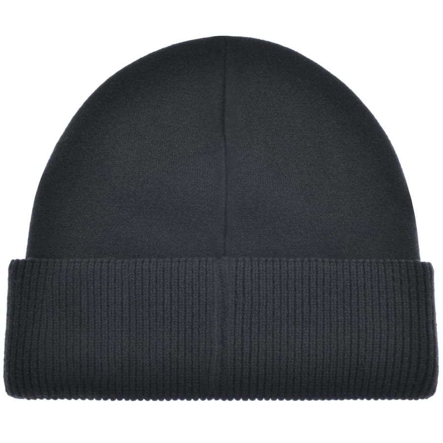 Emporio Armani Logo Beanie Hat Navy Mainline Menswear United States