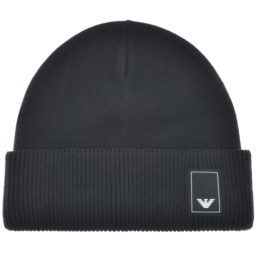 Emporio Armani Logo Beanie Hat Navy Mainline Menswear Ireland