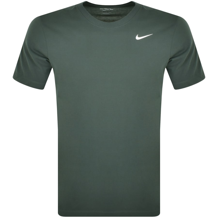 Nike Training Dri Fit Logo T Shirt Green