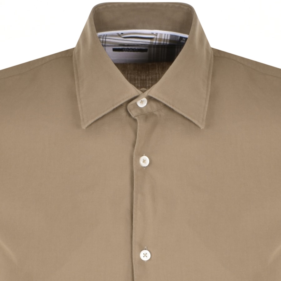 Image number 3 for BOSS C Hal Kent C4 Long Sleeved Shirt Beige