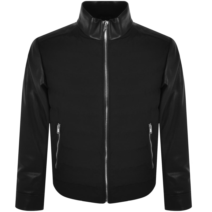 BOSS C Mersino Leather Jacket Black