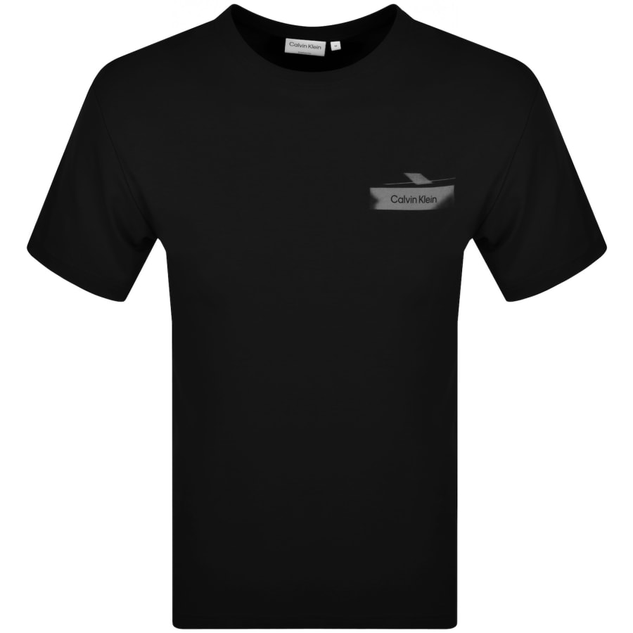 Calvin Klein Shadow Back Graphic T Shirt Black Mainline Menswear Denmark