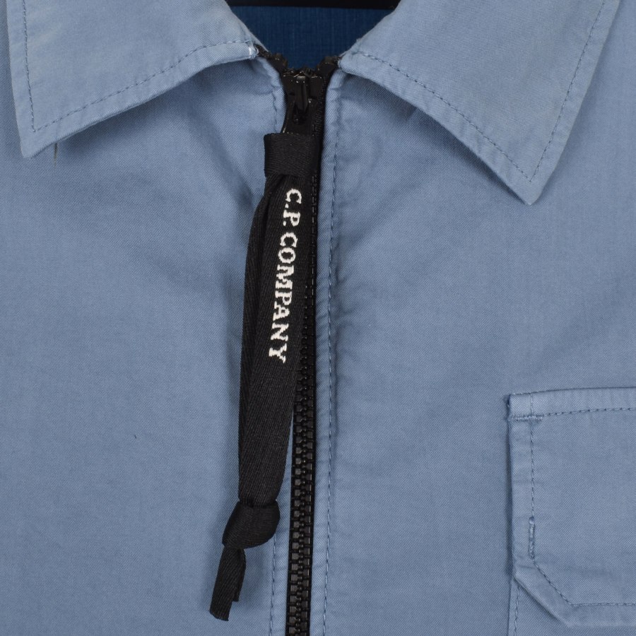 Blue cp overshirt top
