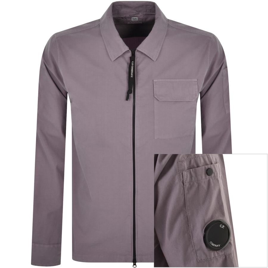 CP Company Gabardine Overshirt Purple