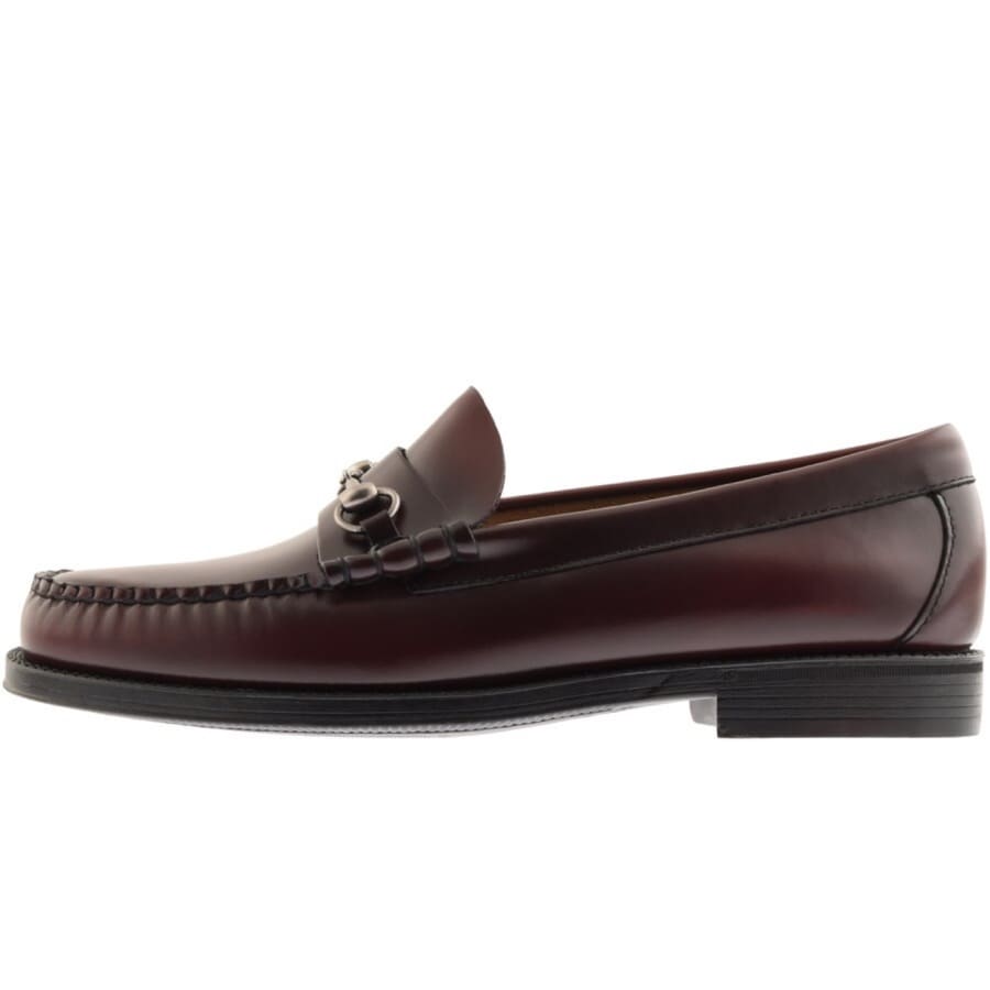 GH Bass Weejun Lincoln Leather Loafers Burgundy