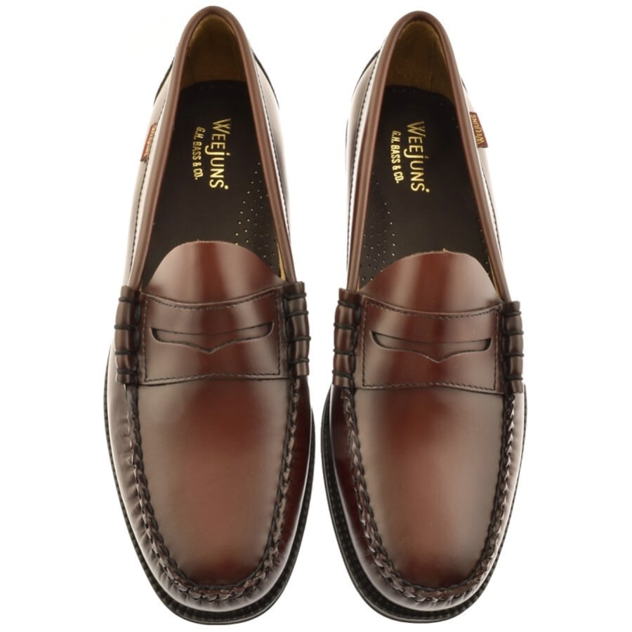 GH Bass Weejun II Larson Leather Loafers Brown