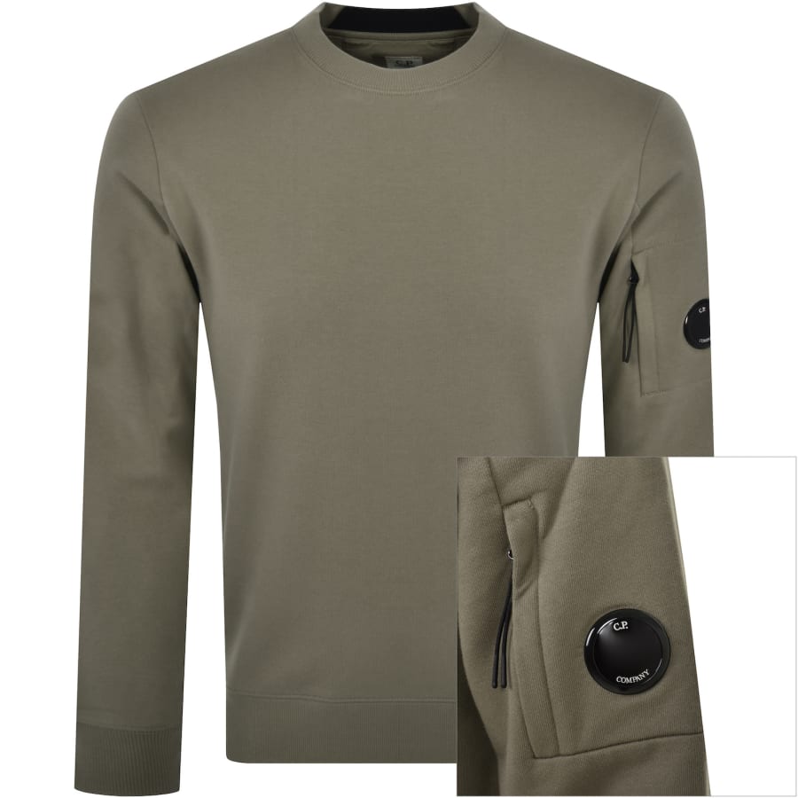 C.P. Company Diagonal Raised Walnut Sweatshirt Brown L
