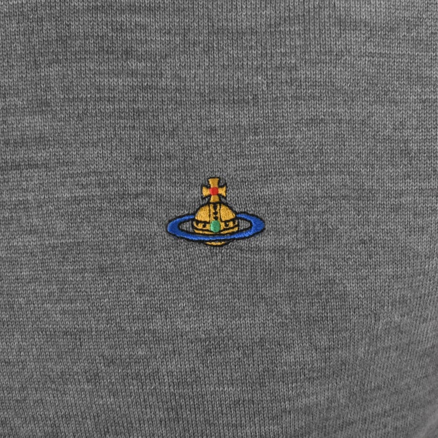 Vivienne Westwood Alex Round Neck Jumper Grey Mainline Menswear Ireland