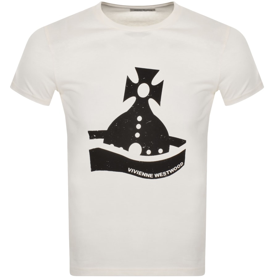 Vivienne Westwood Sunken Orb T Shirt Cream