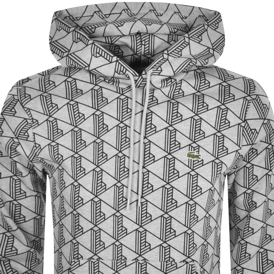 Lacoste pullover hoodie grey shop