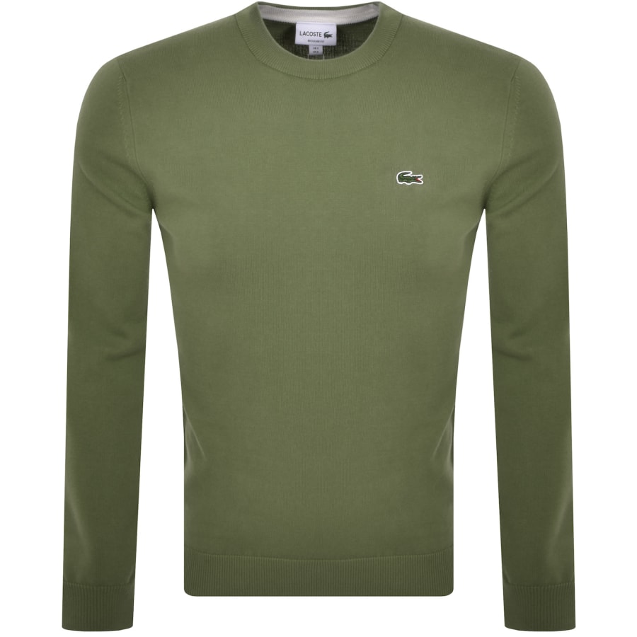 Lacoste Green Organic Cotton Crew Neck Sweater