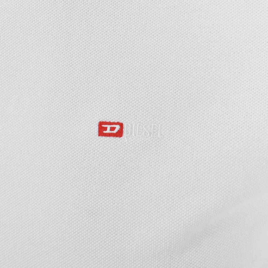 Image number 3 for Diesel T Ferry Microdiv Polo T Shirt White