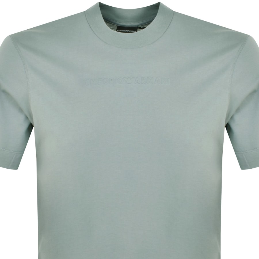 Image number 2 for Emporio Armani Crew Neck Logo T Shirt Grey