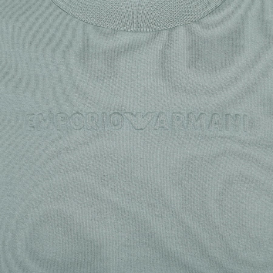 Image number 3 for Emporio Armani Crew Neck Logo T Shirt Grey