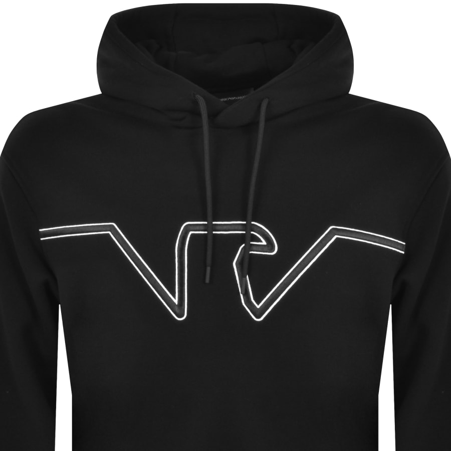 Emporio armani hoodie black hot sale