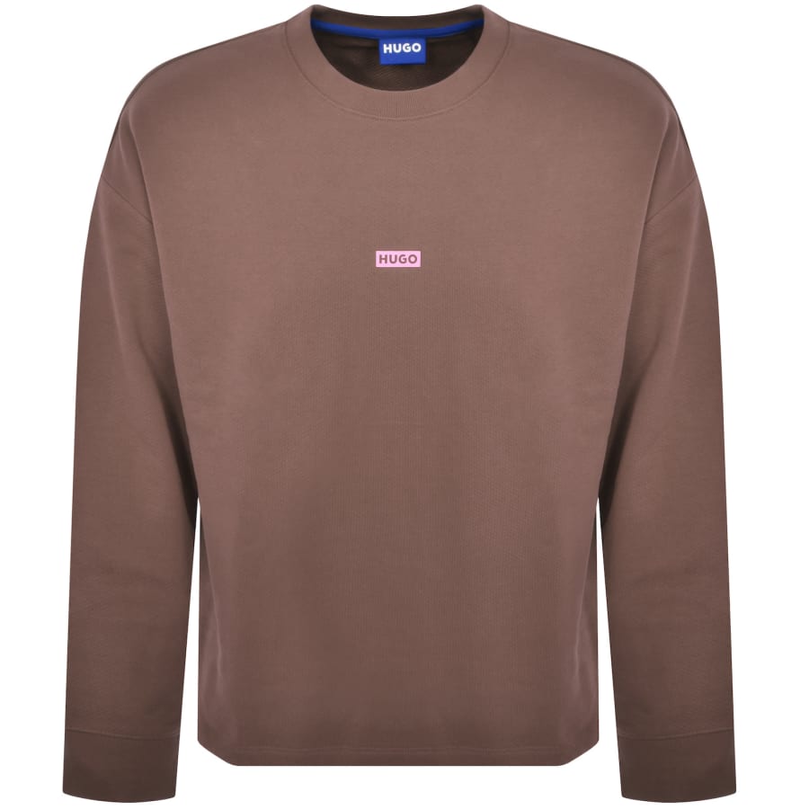 Image number 2 for HUGO Blue Naviu Sweatshirt Brown