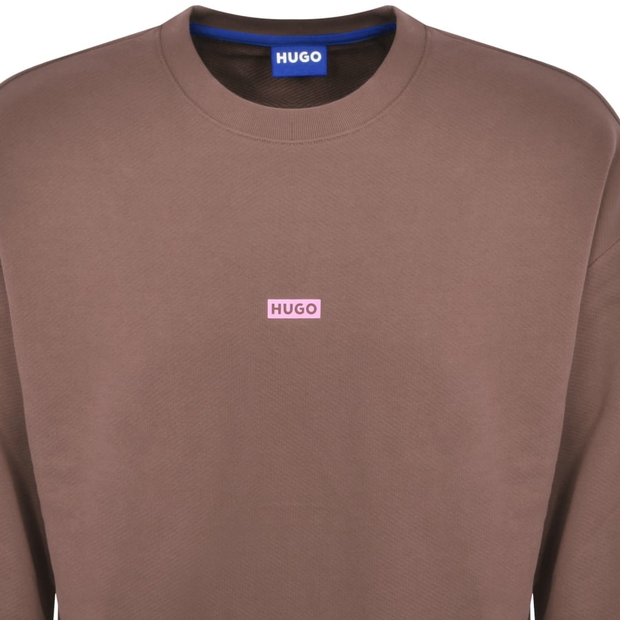 Image number 3 for HUGO Blue Naviu Sweatshirt Brown