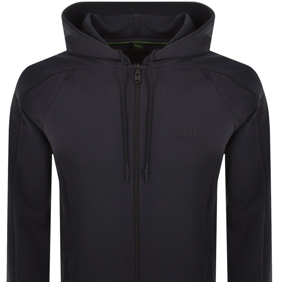 BOSS Saggy 1 Full Zip Hoodie Navy Mainline Menswear