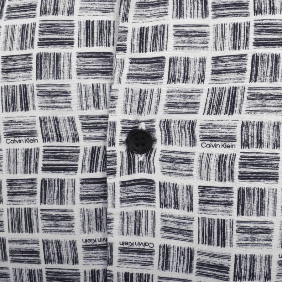 Image number 3 for Calvin Klein Short Sleeve Shirt White