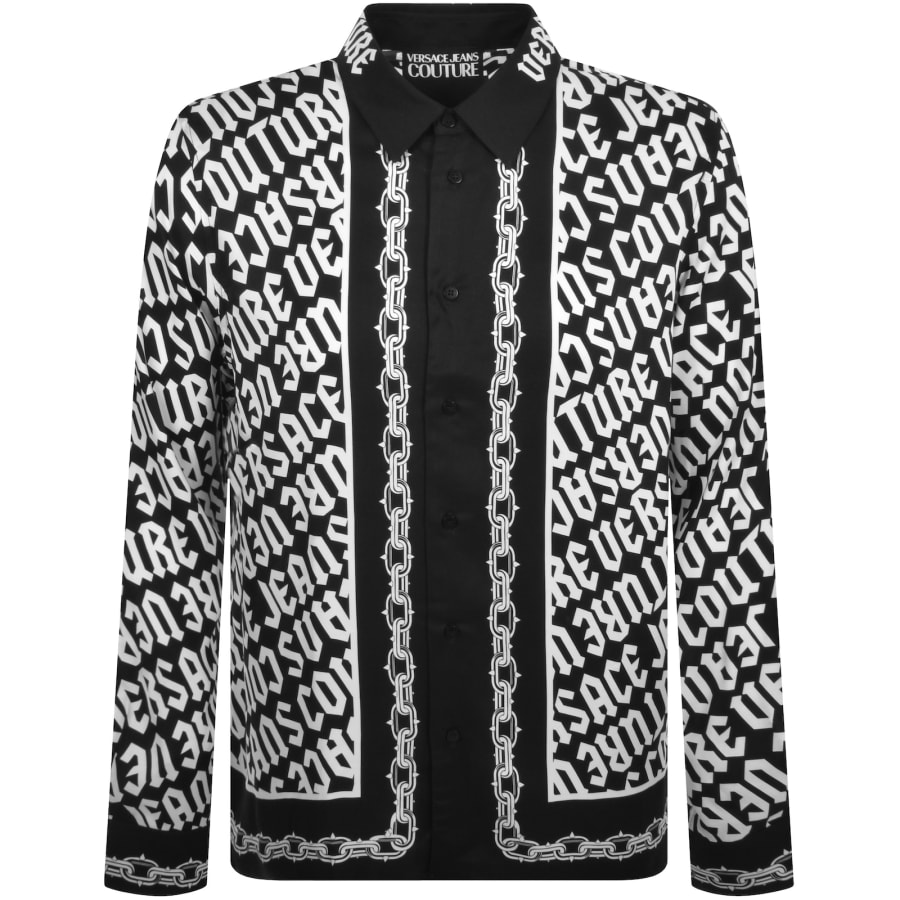 Black and white versace shirt deals