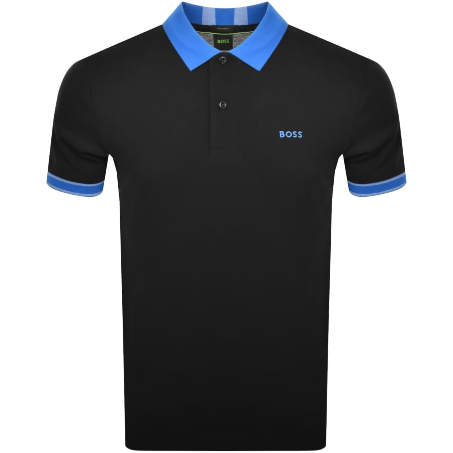 BOSS Paddy 8 Polo T Shirt Black