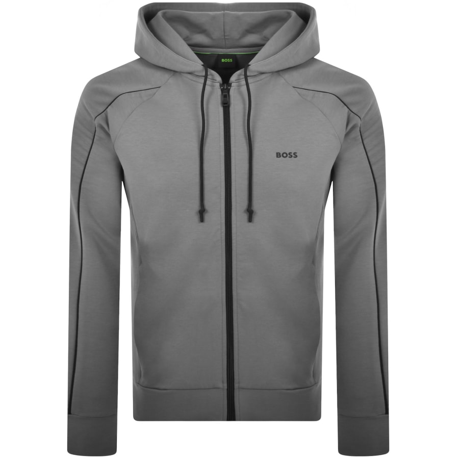 BOSS Saggy 1 Full Zip Hoodie Grey