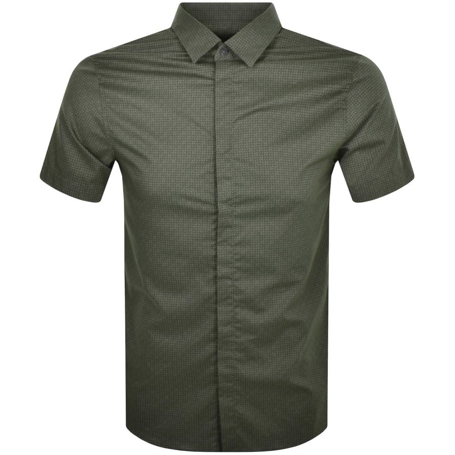 Armani Exchange Short Sleeve Shirt Green male Large