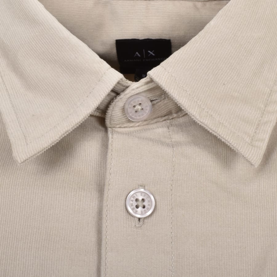 Armani Exchange Long Sleeve Shirt Beige male Large